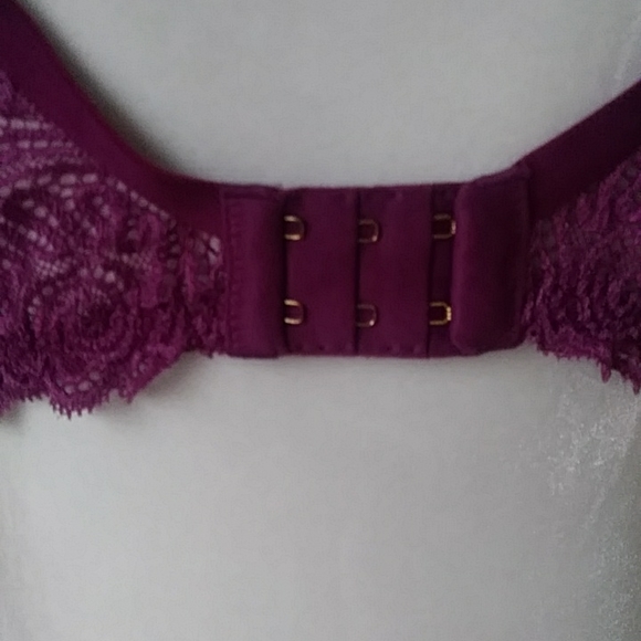 Victoria's Secret Very Sexy Lace Push-Up Without Padding Bra 38D Purple Pink - Picture 7 of 16